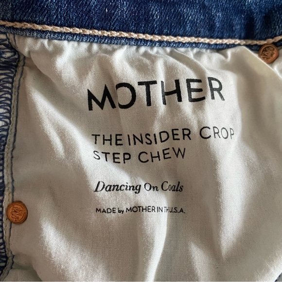 MOTHER. The insider crop step chew in dancing on coals size 26. - Picture 6 of 9